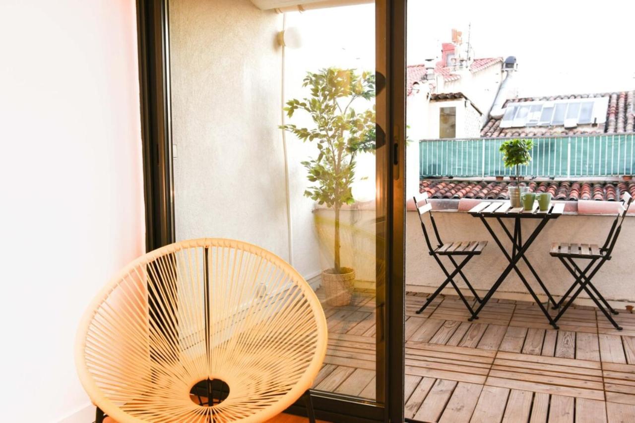Le Duplex - Terrasse Au Coeur De Marseille Panier Apartment Exterior photo